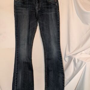 Silver Jeans Women's Dark Blue Boot Cut Jeans